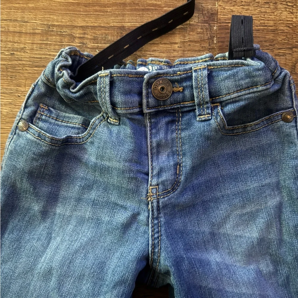 Osh kosh jeans girls 5T like new adjustable waist